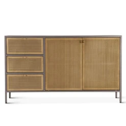 Brooklyn 55" Gunmetal And Brass Sideboard -Famous Furniture Shop F156465D 8B78 400E AF84 3D2BB4014AC2 1 201 a 58319.1705595180