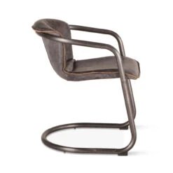 Industrial Loft Metal And Leather Dining Chair In Antique Ebony -Famous Furniture Shop F1FD351D 4C99 4975 B44D 80E89D1F475C 1 201 a 07263.1698774793