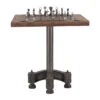 Industrial Iron And Wood Chess Table 30" -Famous Furniture Shop FEI CHESS dt3 98063.1673894180