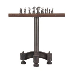 Industrial Iron And Wood Chess Table 30" -Famous Furniture Shop FEI CHESS sd1 27596.1673894181
