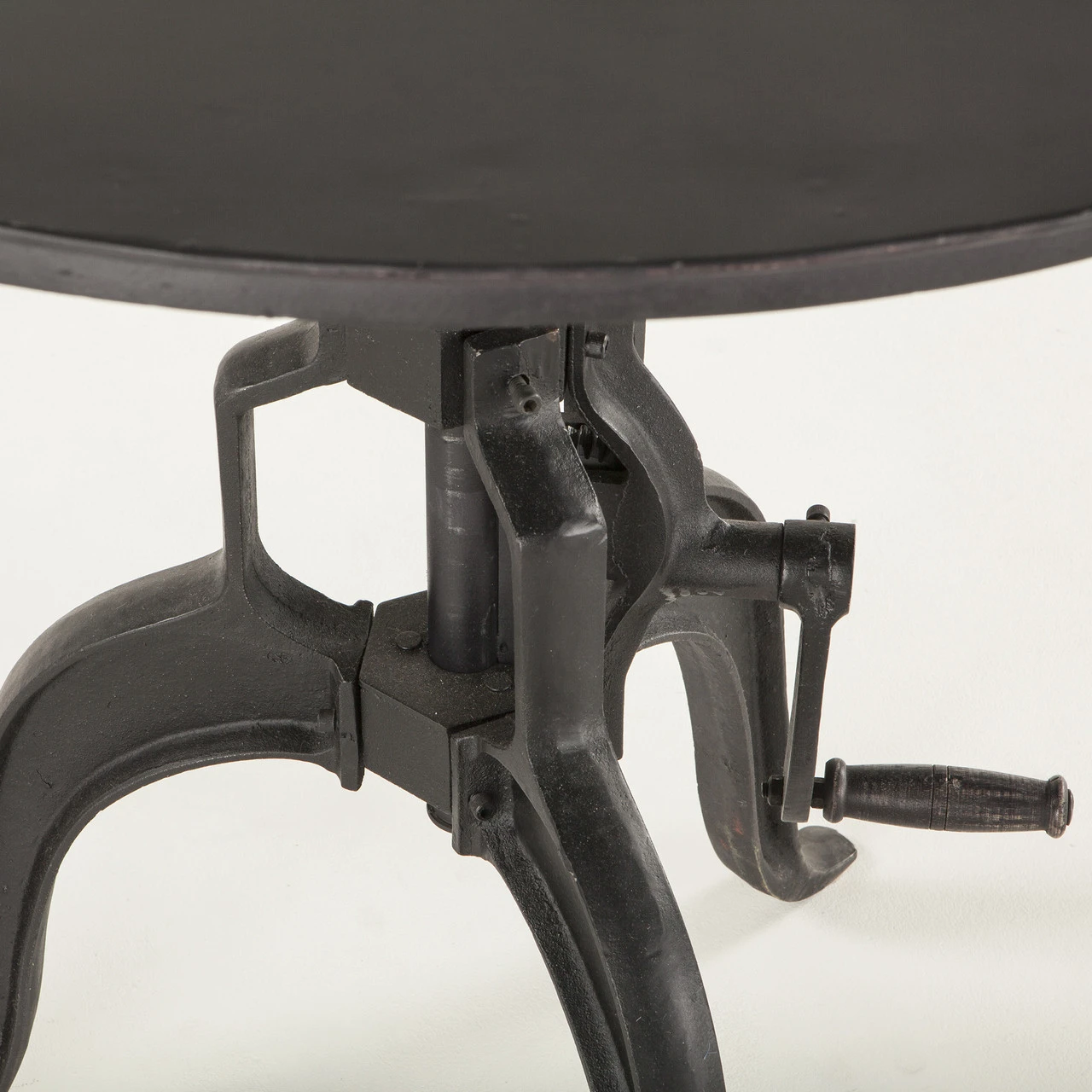 Steampunk Industrial Crank Adjustable Round Table 36" 5 Steampunk Industrial Crank Adjustable Round Table 36" - Image 3