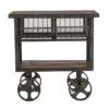 Industrial Teak + Iron Rolling Kitchen Cart 36" 2 Industrial Teak + Iron Rolling Kitchen Cart 36" -Famous Furniture Shop FIT CRT36 56562.1458943483.1280.1280 84958.1556666694