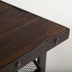 Industrial Teak + Iron Rolling Kitchen Cart 60" -Famous Furniture Shop FIT CRT60 dt1 33663.1453235032.1280.1280 57215.1556662725