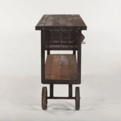Industrial Teak + Iron Rolling Kitchen Cart 60" -Famous Furniture Shop FIT CRT60 sd1 64307.1453235032.1280.1280 85464.1556662721