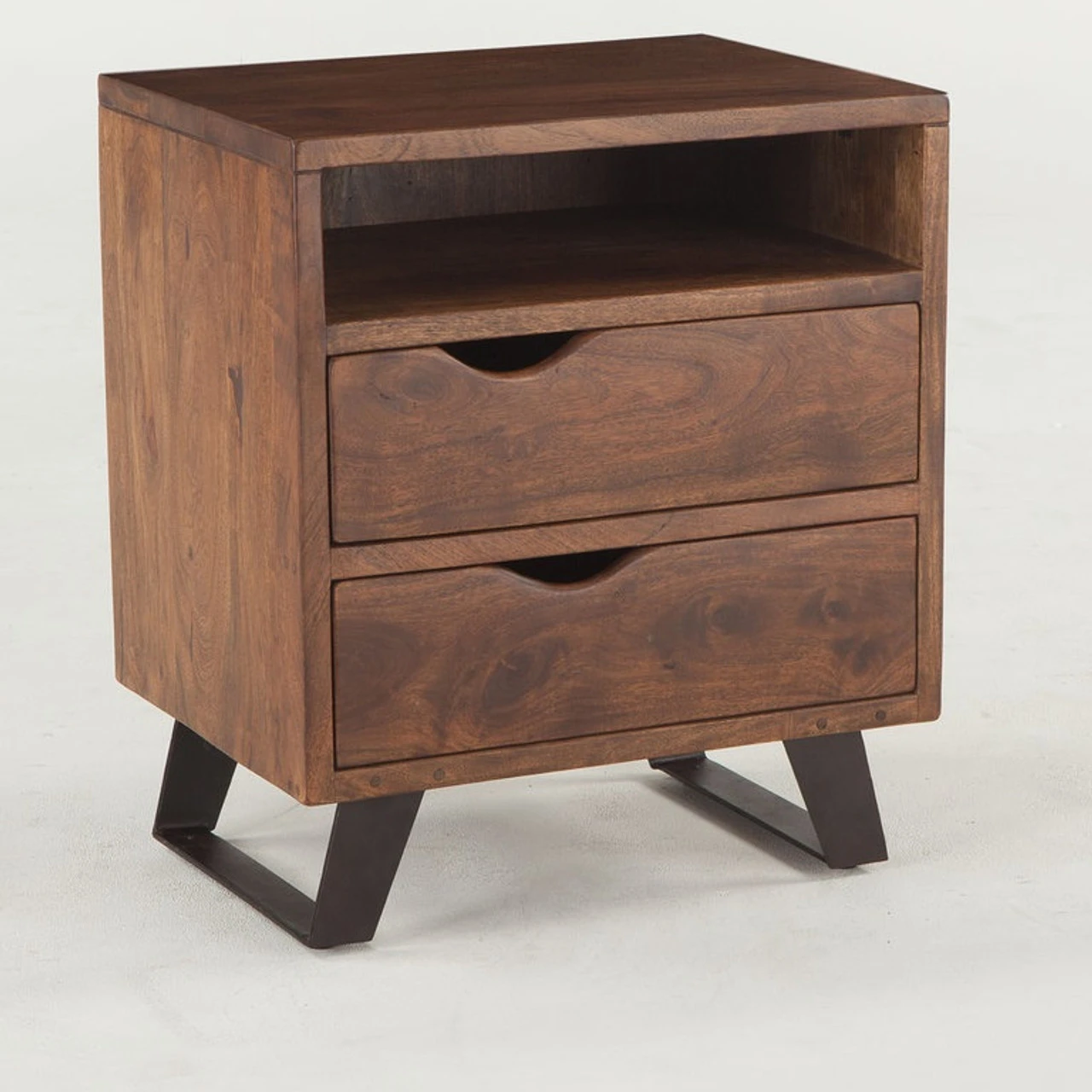 Brooklyn Loft Solid Wood 2 Drawer Nightstand 3 Brooklyn Loft Solid Wood 2 Drawer Nightstand