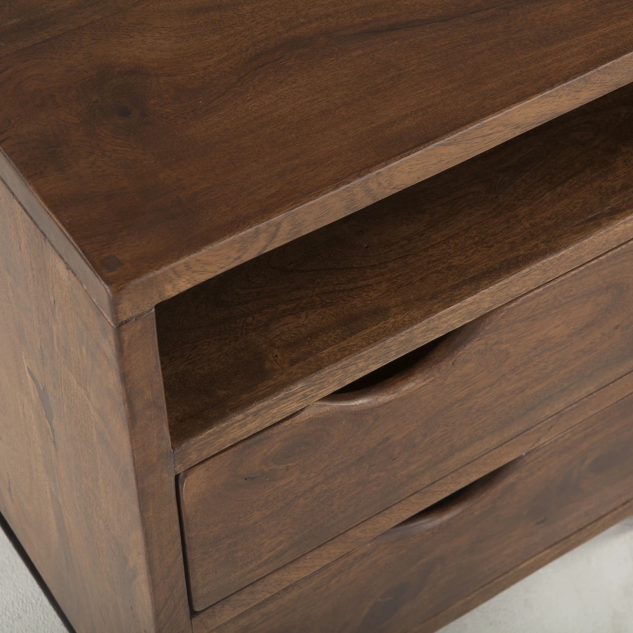 Brooklyn Loft Solid Wood 2 Drawer Nightstand 8 Brooklyn Loft Solid Wood 2 Drawer Nightstand - Image 6