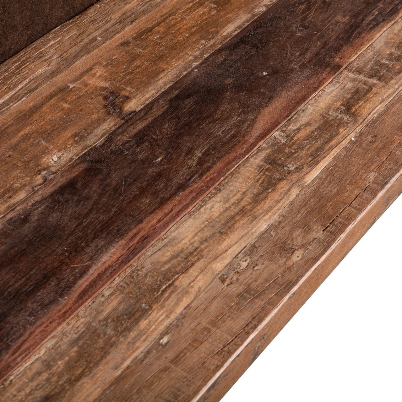 Industrial Barn Iron And Reclaimed Wood Dining Bench 80" 8 Industrial Barn Iron And Reclaimed Wood Dining Bench 80" - Image 6