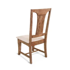 French Farmhouse Wooden Dining Chair W/ Upholstered Seat -Famous Furniture Shop FSR DC18UAO bk1 81776.1550591996.1280.1280 57755.1626302033