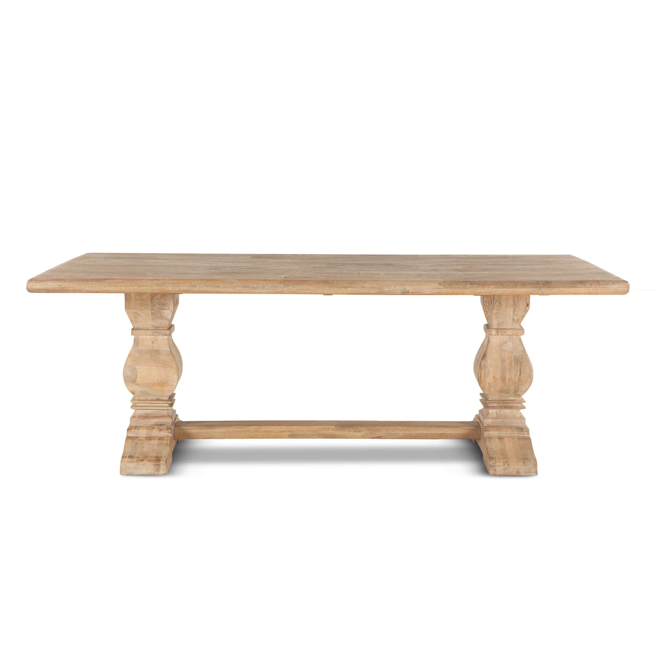French Farmhouse Solid Wood Trestle Dining Table 72" 5 French Farmhouse Solid Wood Trestle Dining Table 72" - Image 3
