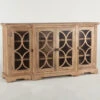 French Farmhouse Solid Wood 4 Door Credenza Cabinet 75" -Famous Furniture Shop FSR GC75AO 3q1 50607.1434040121.1280.1280 43248.1509482099