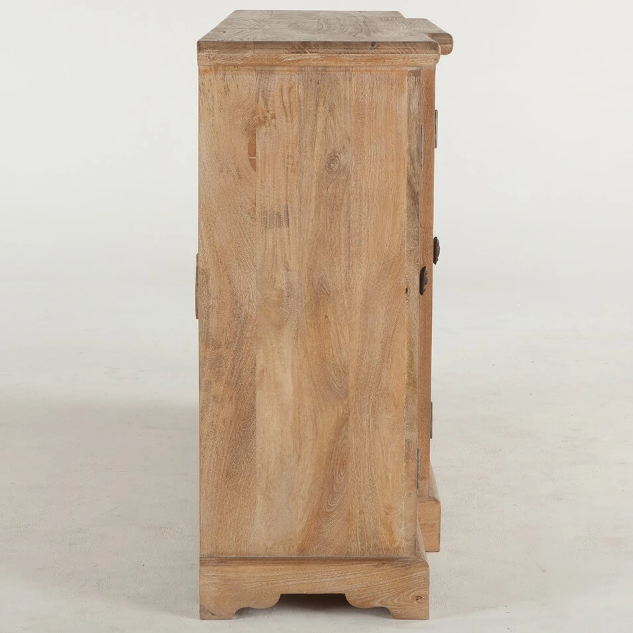 French Farmhouse Solid Wood 4 Door Credenza Cabinet 75" 6 French Farmhouse Solid Wood 4 Door Credenza Cabinet 75" - Image 4