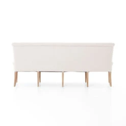 French Tufted Upholstered Dining Bench Banquette -Famous Furniture Shop French Tufted White Dining Bench Banquette1 21607.1500340225