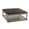 Carlton Tufted Leather Square Ottoman 42" -Famous Furniture Shop HCHAWZV bz 76932.1517351046