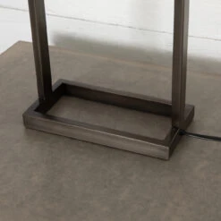 Abe Table Lamp-White Silk/Dark Pewter -Famous Furniture Shop IASR 115 5 54110.1614566960