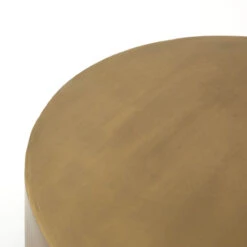 Cameron Brass Ombre Bunching Drum Coffee Table 25" -Famous Furniture Shop IASR 123 DET 5 28875.1583948025