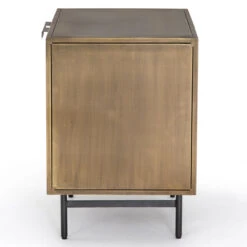 Sunburst Industrial Aged Brass Cabinet Nightstand 13 Sunburst Industrial Aged Brass Cabinet Nightstand -Famous Furniture Shop IELE 103 SID 1 02945.1584558491