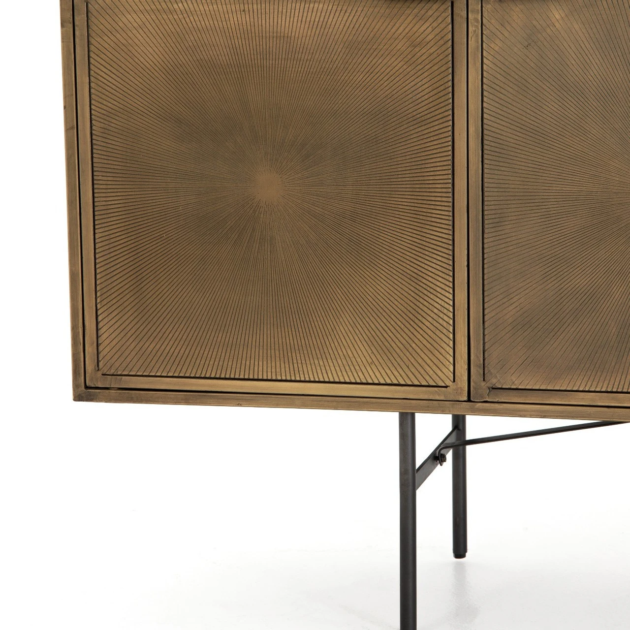 Sunburst Industrial Aged Brass Sideboard 72" 10 Sunburst Industrial Aged Brass Sideboard 72" - Image 8
