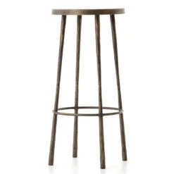Westwood Industrial Antiqued Brass Bar Stools