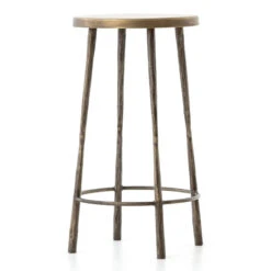 Westwood Industrial Antiqued Brass Counter Stools