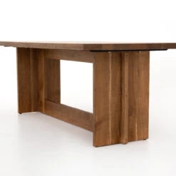 Erie Oak Wood Modern Trestle Dining Table 89" -Famous Furniture Shop IFAL 016 DET 1 51532.1572473744