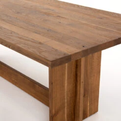 Erie Oak Wood Modern Trestle Dining Table 89" -Famous Furniture Shop IFAL 016 DET 3 92296.1572473746