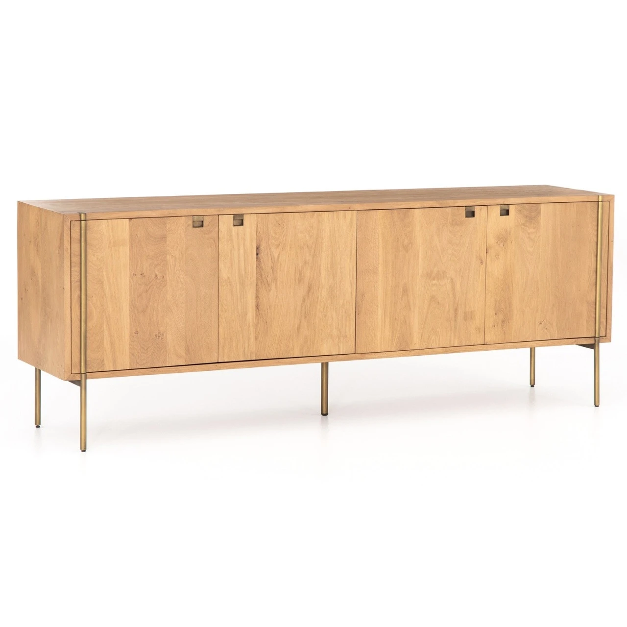 Carlisle Danish Modern Oak Buffet Sideboard 82" 3 Carlisle Danish Modern Oak Buffet Sideboard 82"