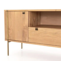 Carlisle Danish Modern Oak Media Console 68" -Famous Furniture Shop IFAL 021 DET 6 98726.1551210557