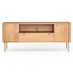 Carlisle Danish Modern Oak Media Console 68" -Famous Furniture Shop IFAL 021 FRT 1 66092.1551210522
