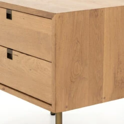 Carlisle Danish Modern Oak 2-Drawers Nightstand -Famous Furniture Shop IFAL 027 DET 3 01325.1551209231