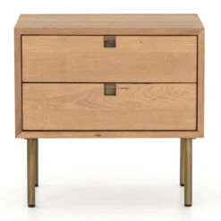 Carlisle Danish Modern Oak 2-Drawers Nightstand -Famous Furniture Shop IFAL 027 FRT 1 98771.1551209207