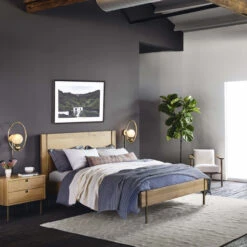 Carlisle Danish Modern Oak 2-Drawers Nightstand -Famous Furniture Shop IFAL 027 ROM 1 80131.1551209205