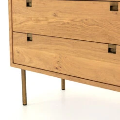 Carlisle Danish Modern Oak 6 Drawer Dresser 62" -Famous Furniture Shop IFAL 028 DET 1 95353.1551024057