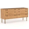 Carlisle Danish Modern Oak 6 Drawer Dresser 62" 2 Carlisle Danish Modern Oak 6 Drawer Dresser 62" -Famous Furniture Shop IFAL 028 PRM 1 31884.1551024029