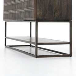 Kelby Wood And Iron Media Console 56" -Famous Furniture Shop IFAL 037 DET 1 89439.1572299203