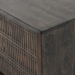 Kelby Wood And Iron Media Console 56" -Famous Furniture Shop IFAL 037 DET 3 85526.1572299207