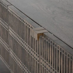 Kelby Wood And Iron Media Console 56" -Famous Furniture Shop IFAL 037 DET 5 18929.1572299204