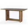 Erie Oak Wood Modern Trestle Counter Table 72"
