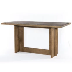 Erie Oak Wood Modern Trestle Counter Table 72"