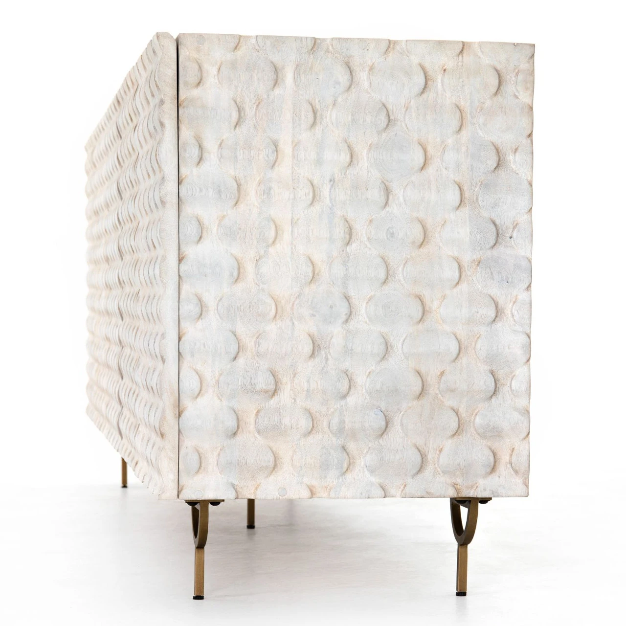 Rio Round Cut White Wash Media Console 82" 9 Rio Round Cut White Wash Media Console 82" - Image 7