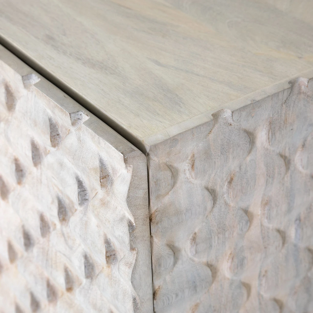 Rio Round Cut White Wash Media Console 82" 12 Rio Round Cut White Wash Media Console 82" - Image 10