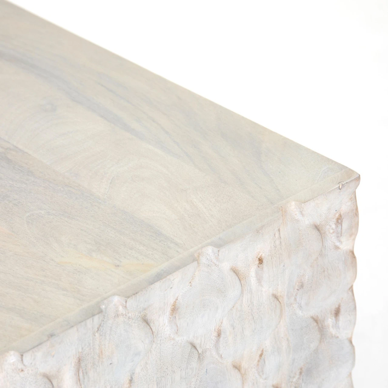 Rio Round Cut White Wash Media Console 82" 13 Rio Round Cut White Wash Media Console 82" - Image 11