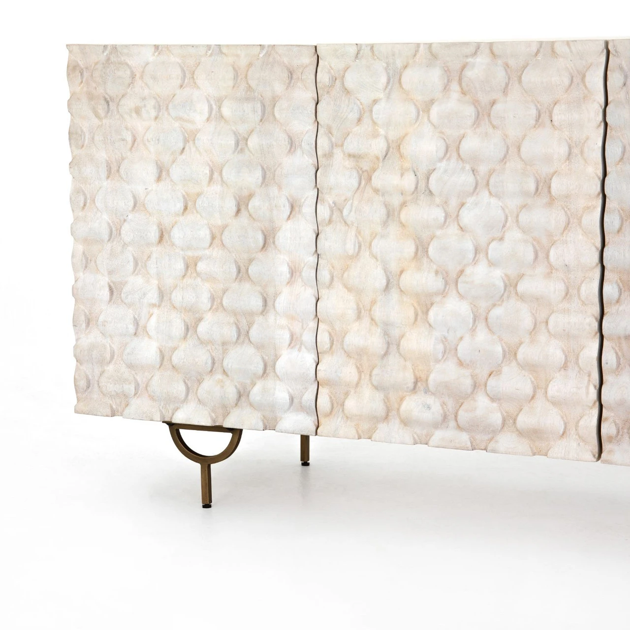 Rio Round Cut White Wash Media Console 82" 11 Rio Round Cut White Wash Media Console 82" - Image 9