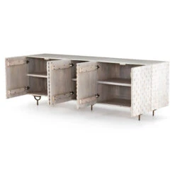 Rio Round Cut White Wash Media Console 82" 19 Rio Round Cut White Wash Media Console 82" -Famous Furniture Shop IFAL 056A 5 18874.1614101621