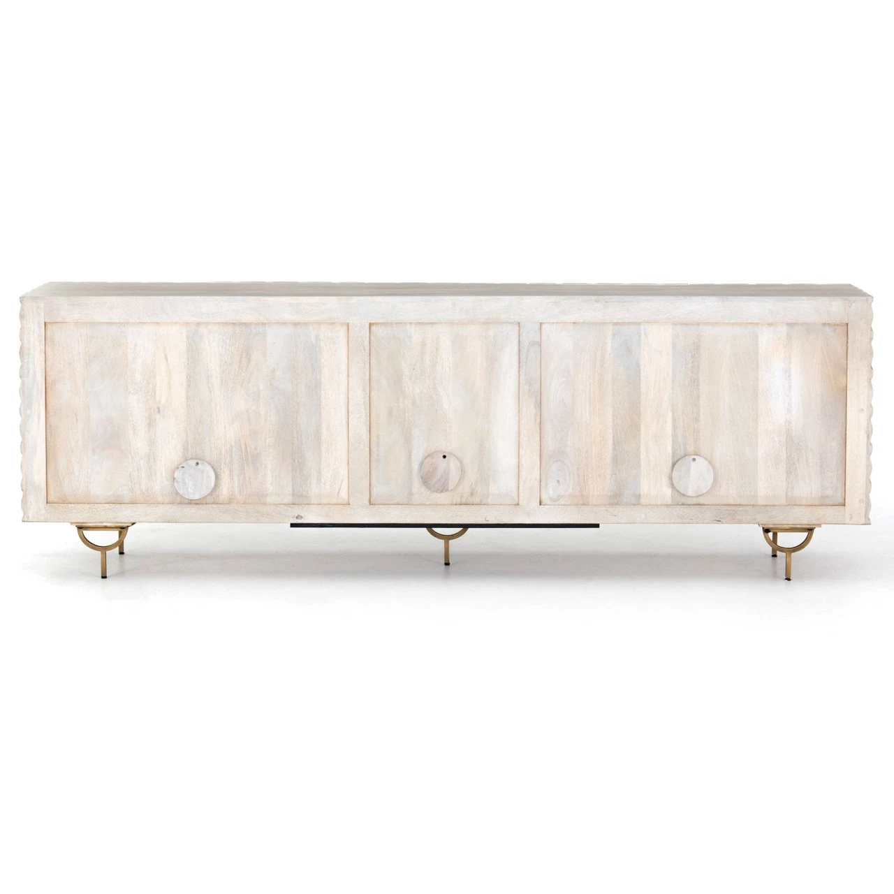 Rio Round Cut White Wash Media Console 82" 8 Rio Round Cut White Wash Media Console 82" - Image 6