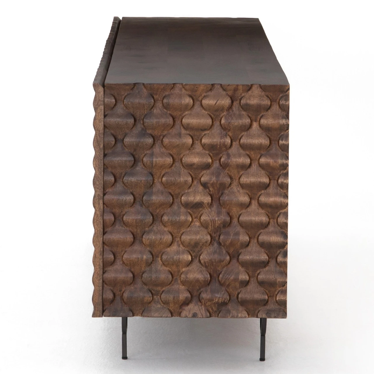 Rio Carved Wood 4 Door Media Console Cabinet 82" 8 Rio Carved Wood 4 Door Media Console Cabinet 82" - Image 6