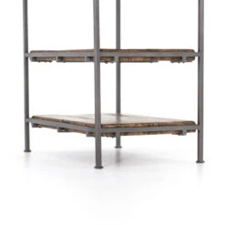 Barton Iron Frame Slab Wood Nightstand -Famous Furniture Shop IHRM 143 DET 1 79737.1543299290