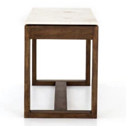 Everton White Marble Top Counter Table With Storage -Famous Furniture Shop IHRM 164 SID 1 35598.1583782796