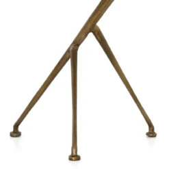 Schmidt Raw Brass Aluminum Tripod Accent Table -Famous Furniture Shop IMAR 112 RBS DET 1 87369.1622496032