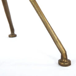 Schmidt Raw Brass Aluminum Tripod Accent Table -Famous Furniture Shop IMAR 112 RBS DET 5 69004.1622496091