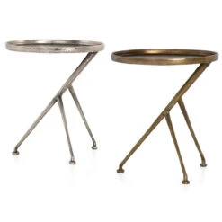 Schmidt Raw Brass Aluminum Tripod Accent Table -Famous Furniture Shop IMAR 112 RBS GRP 1 99641.1622496076